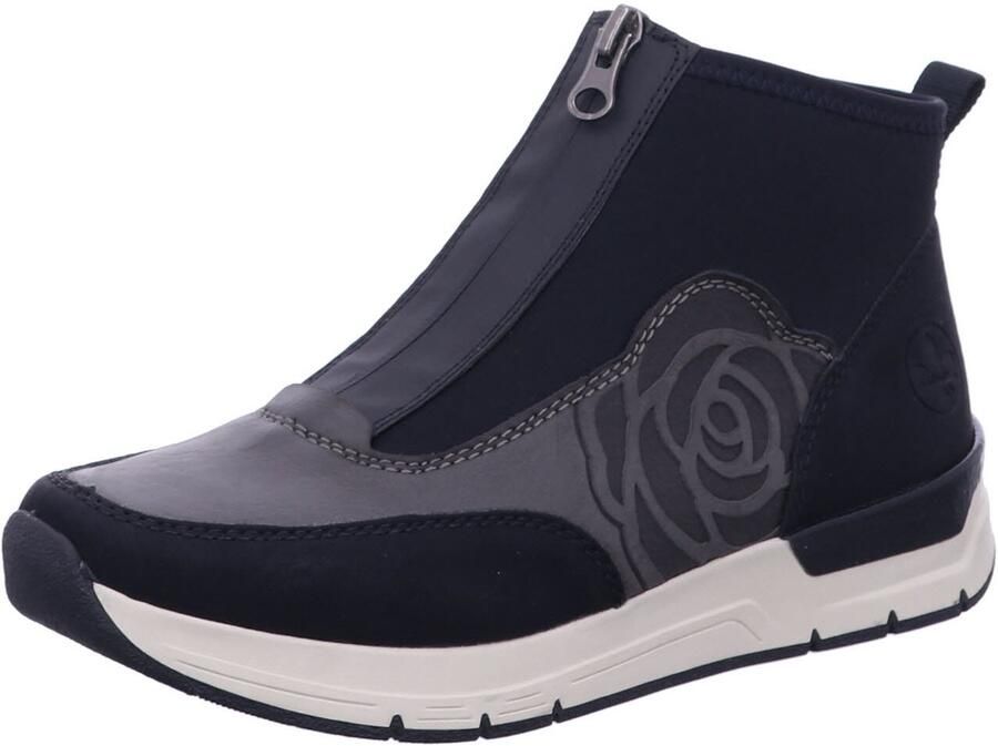 Rieker Slip-on sneakers instaplaarzen enkellaars high top sneaker in vegan uitvoering
