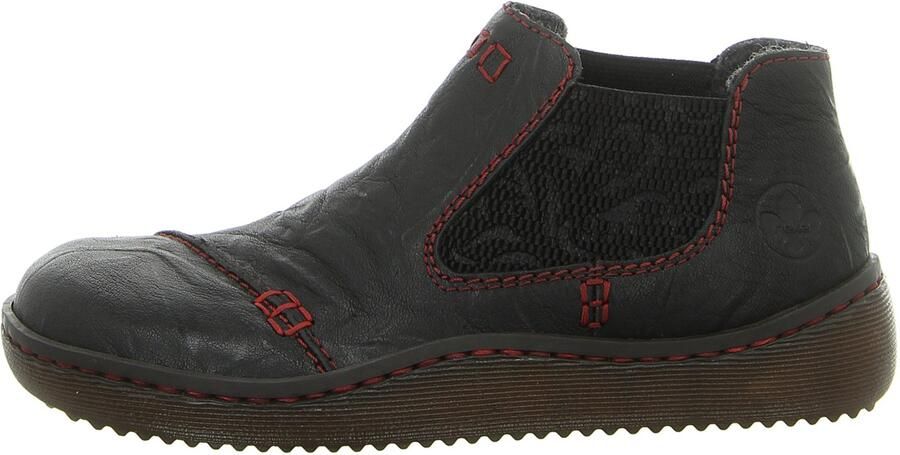 Rieker Slip-on sneakers instaplaarzen enkellaars high top sneaker in vegan uitvoering