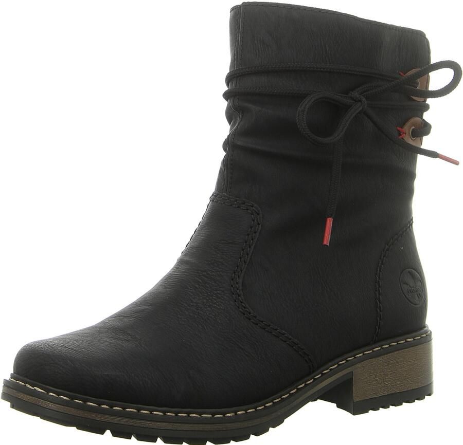 Rieker Slip-on sneakers instaplaarzen enkellaars high top sneaker in vegan uitvoering