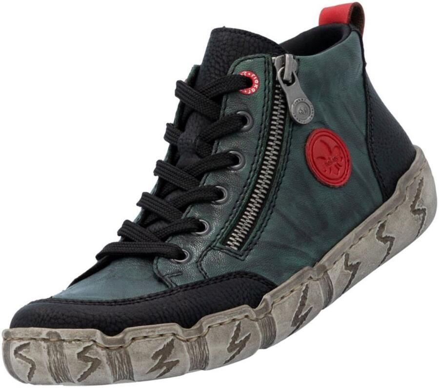 Rieker Veterschoenen Sneakerboots veterboots enkellaars met zachte binnenzool