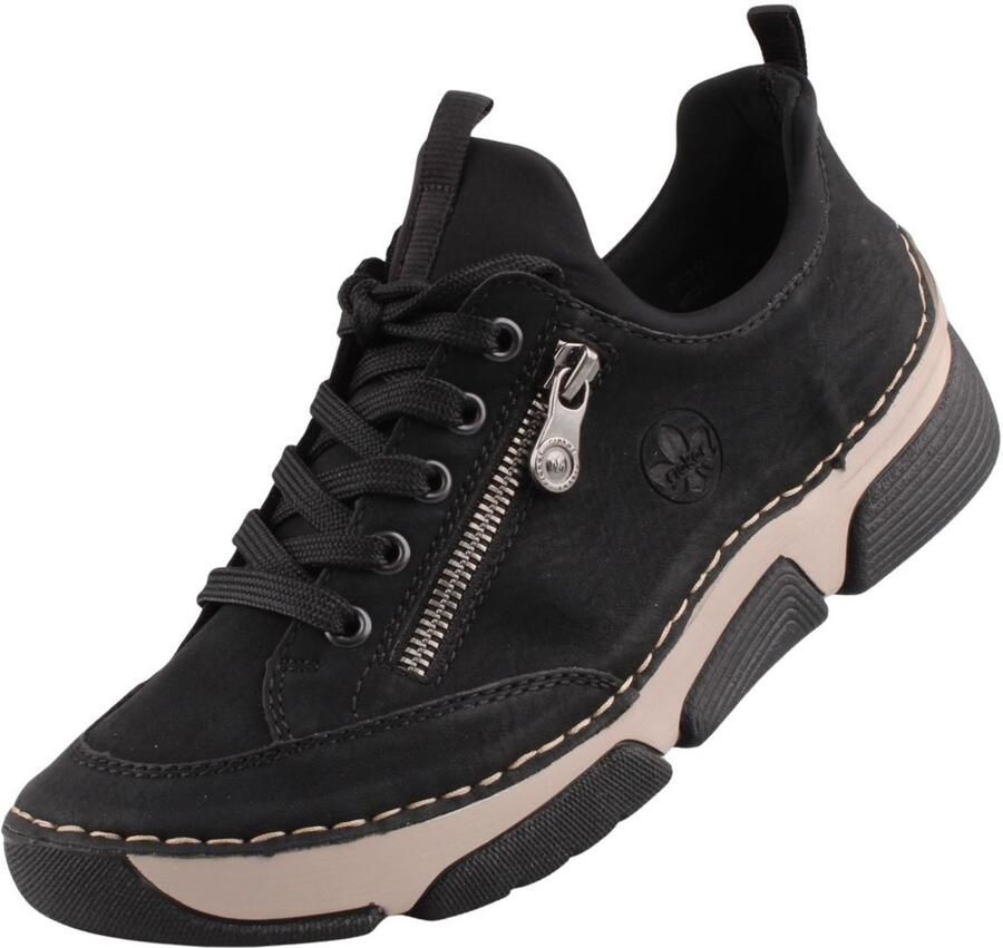 Rieker Slip-on sneakers Instapper halfhoge schoen vrijetijdsschoen met zachte binnenzool