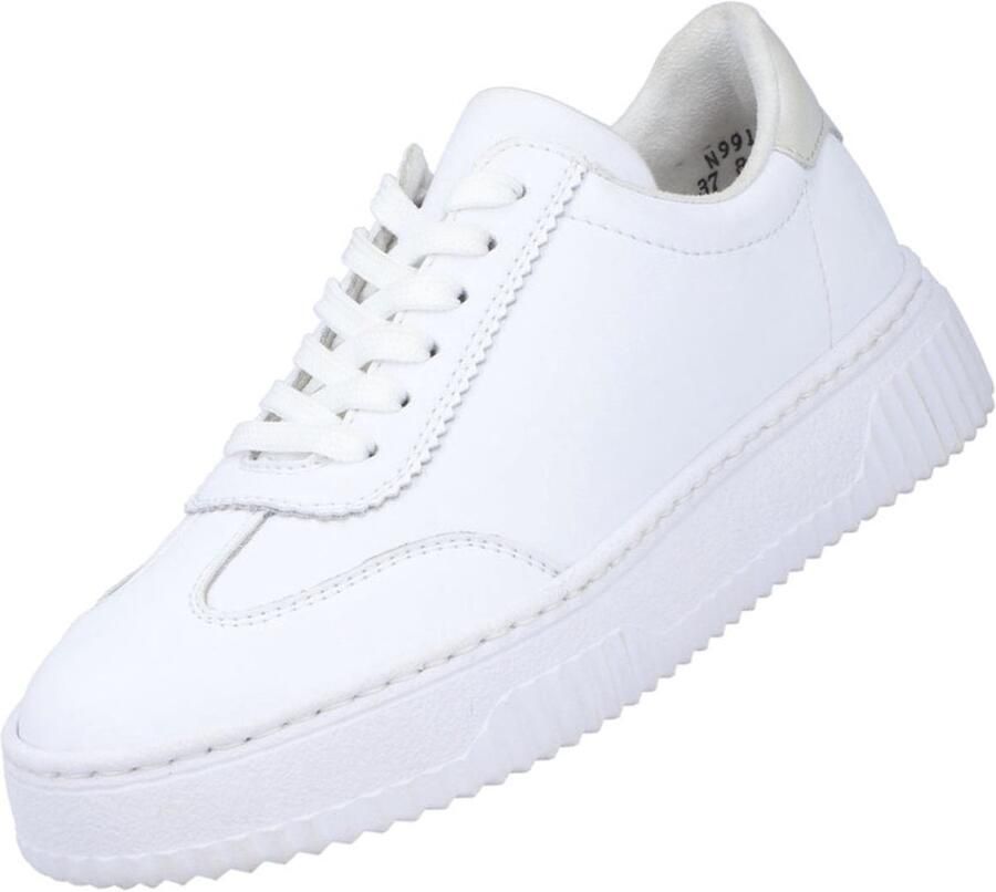Rieker dames leren lage schoenen wit
