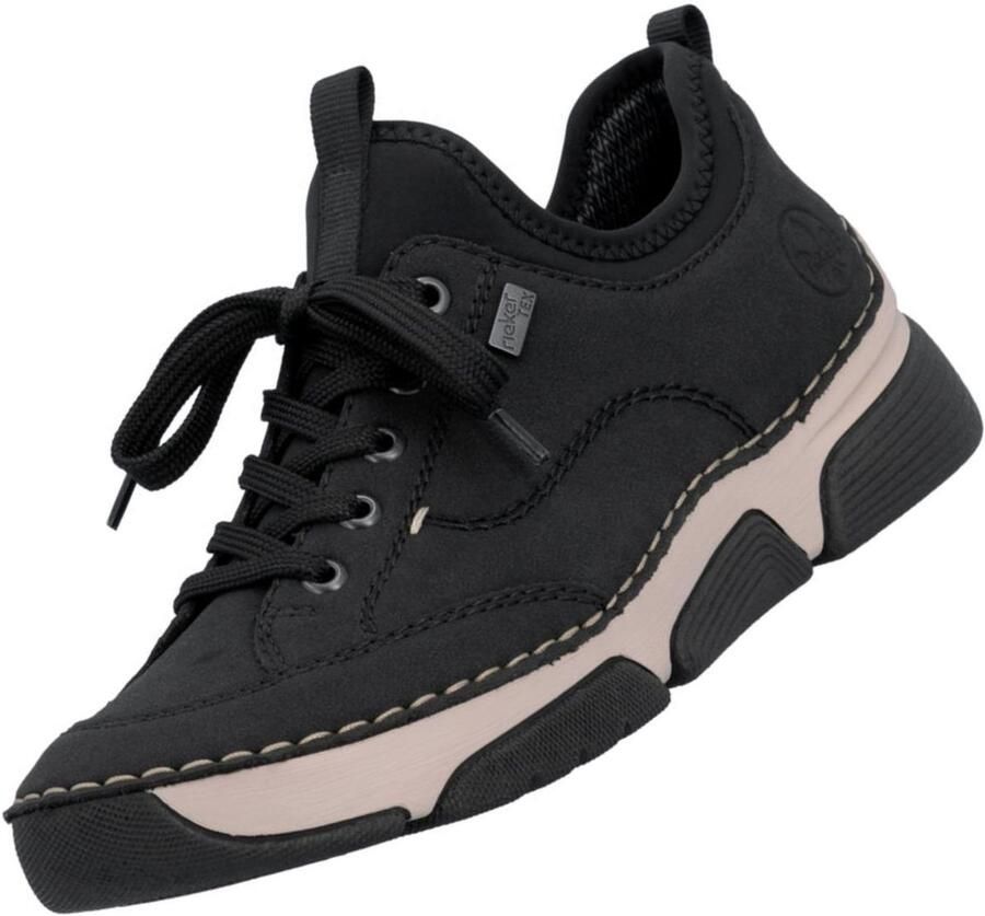 Rieker dames leren lage schoenen zwart 45976
