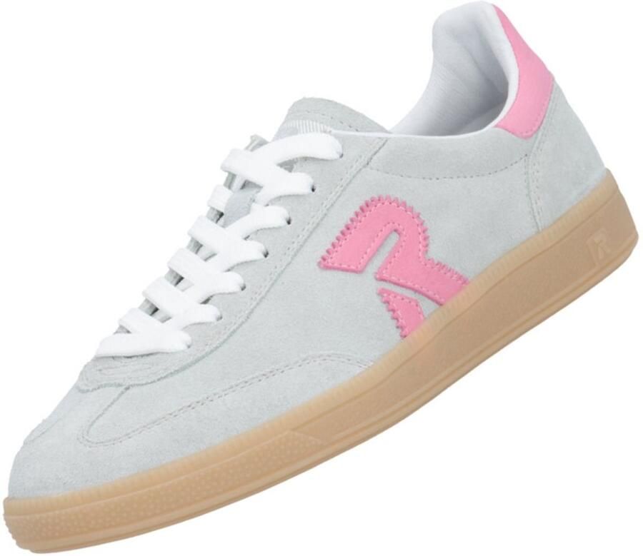 Rieker dames leren sportschoenen lichtgroen