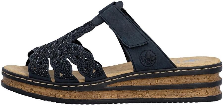 Rieker dames muiltje zwart