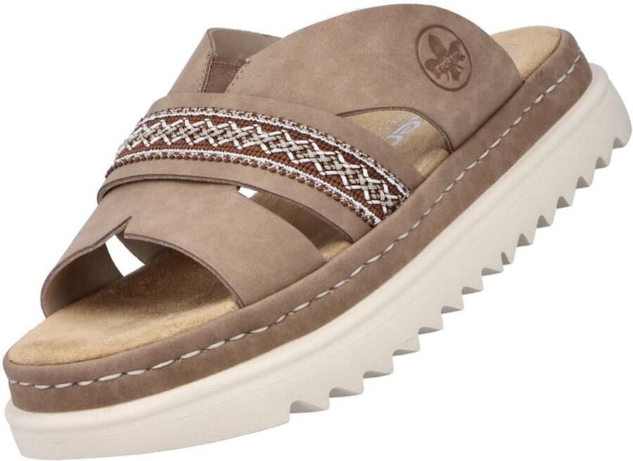 Rieker dames muiltjes beige
