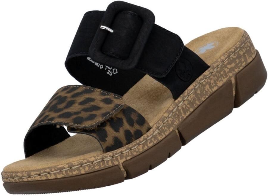 Rieker Zwarte Comfort Slipper met Voorgevormd Voetbed Black Dames - Foto 2