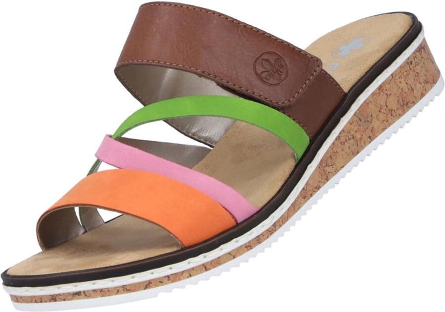 Rieker dames muiltjes Veelkleurig