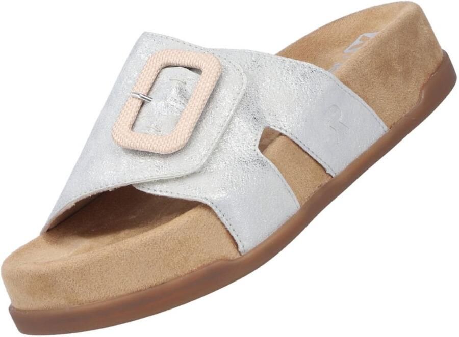 Rieker dames muiltjes zilver