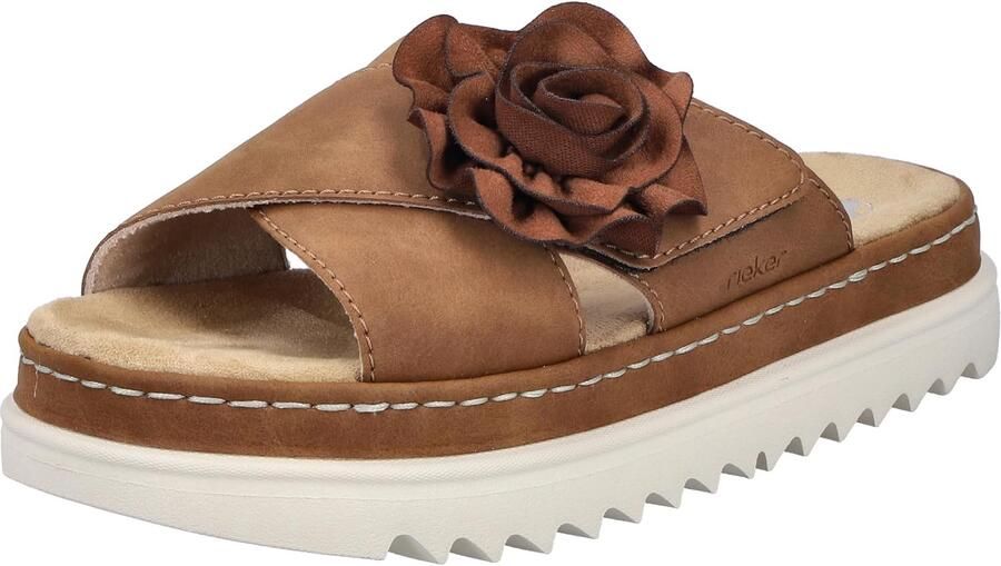 Rieker Slippers Zomerschoen strandschoen vakantieschoen met praktische klittenbandsluiting