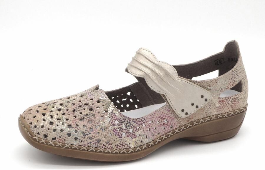 Rieker -Dames multicolor ballerina's & mocassins