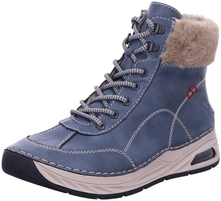 Rieker dames pantoffels blauw