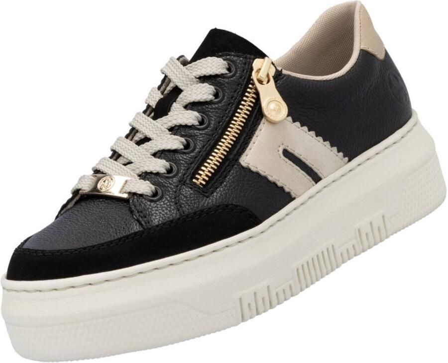 Rieker Plateausneakers veterschoenen lage schoen vrijetijdsschoen met zijrits - Foto 2