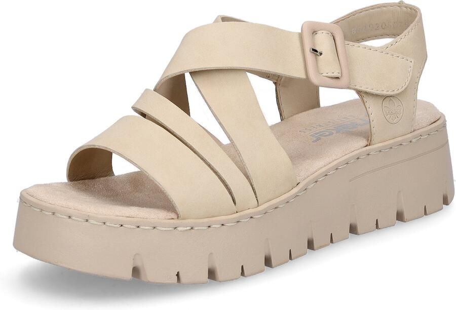 Rieker Beige Sandalen met Bandjes voor Dames