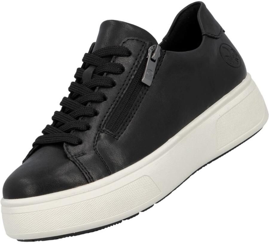 Rieker dames plateausneaker zwart