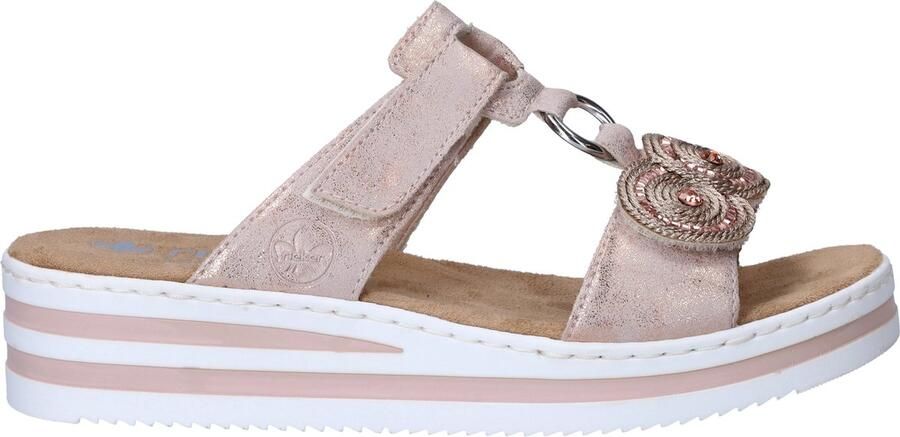 Rieker Sandalen met bandjes voor dames in effen kleur