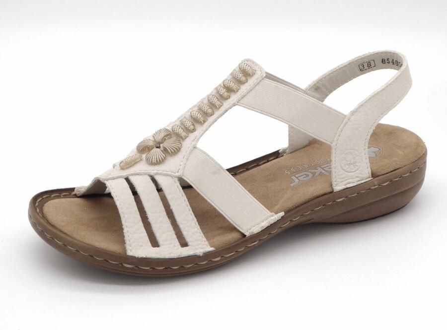 Rieker Dames Sandaal 60806-80 Lichtbeige