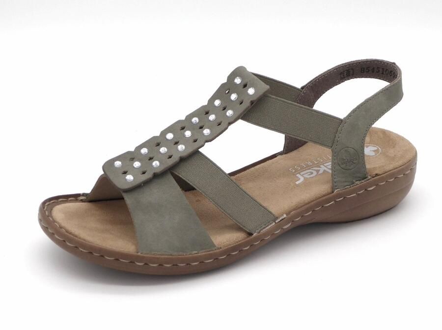 Rieker Dames Sandaal 60883-52 Groen