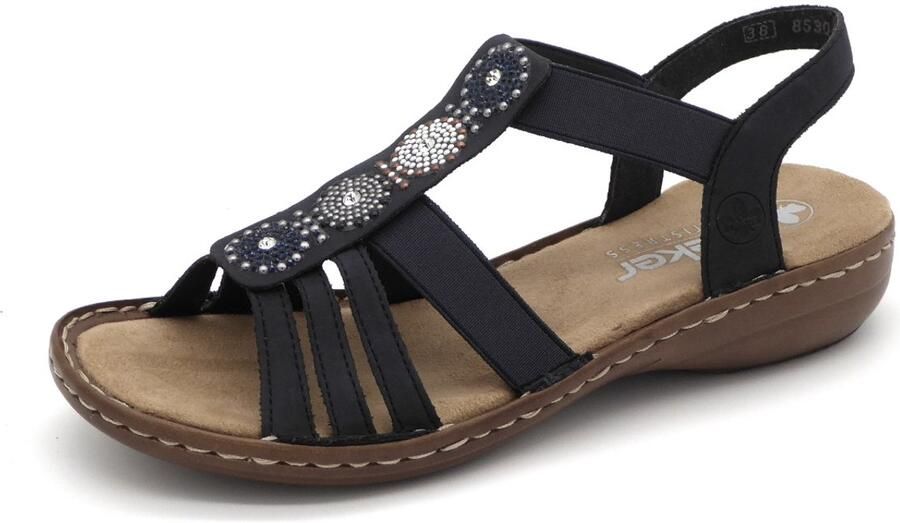 Rieker Dames Sandaal 608G9-14 Donkerblauw