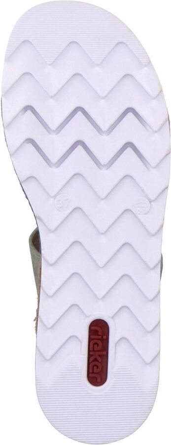 Rieker Slippers sleehak zomerschoen pantoffels met decoratieve kralen - Foto 14