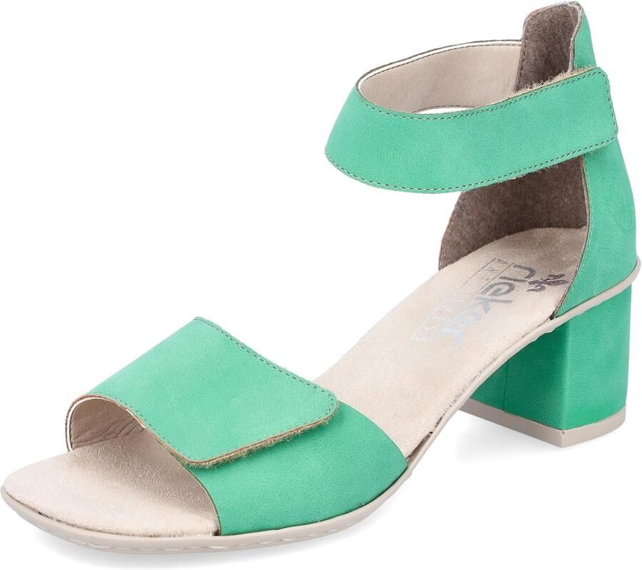 Rieker Dames Sandalen 64753 Groen Comfortabel & Lichtgewicht