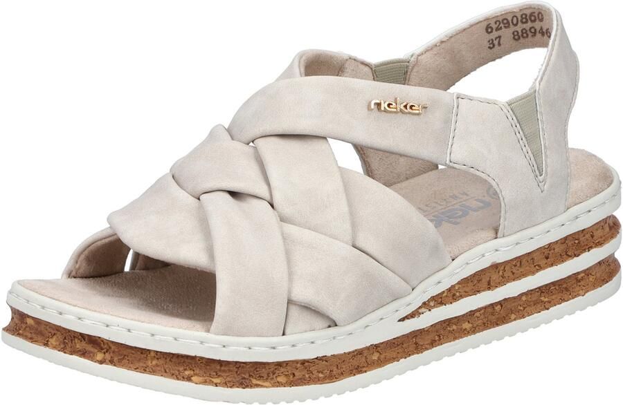 Dames Wedge Sandalen Beige Comfortabele Flexibele Schoenen - Foto 2