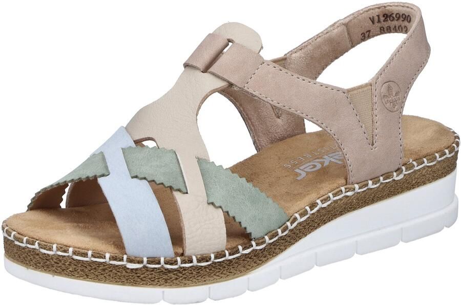 Rieker dames sandalen blauw - Foto 1