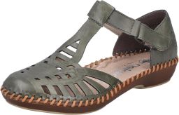 Rieker Dames Sandalen M1688 Groen Comfort & Stijl