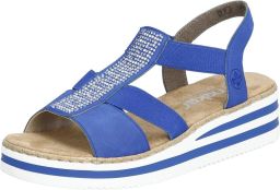 Rieker Dames Sandalen Blauw Comfort & Stijl