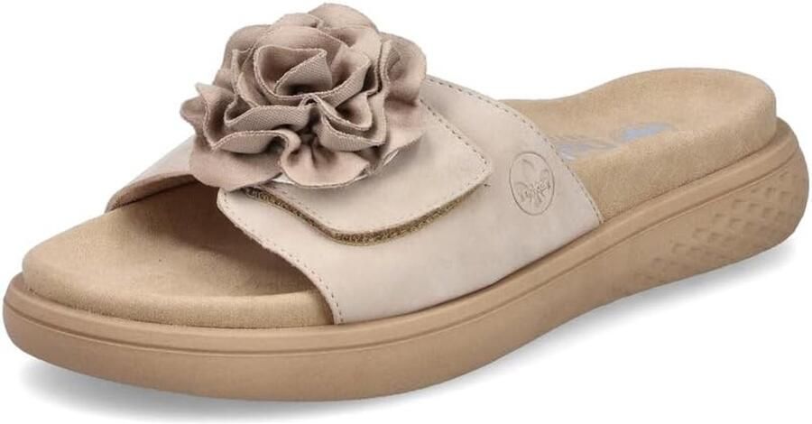 Rieker Slippers Zomerschoen pantoffel strandschoen met comfortabel voetbed