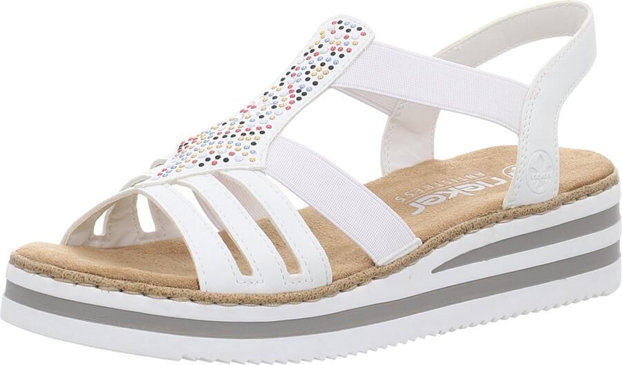 Rieker Comfort Veterschoenen voor Dames in wit