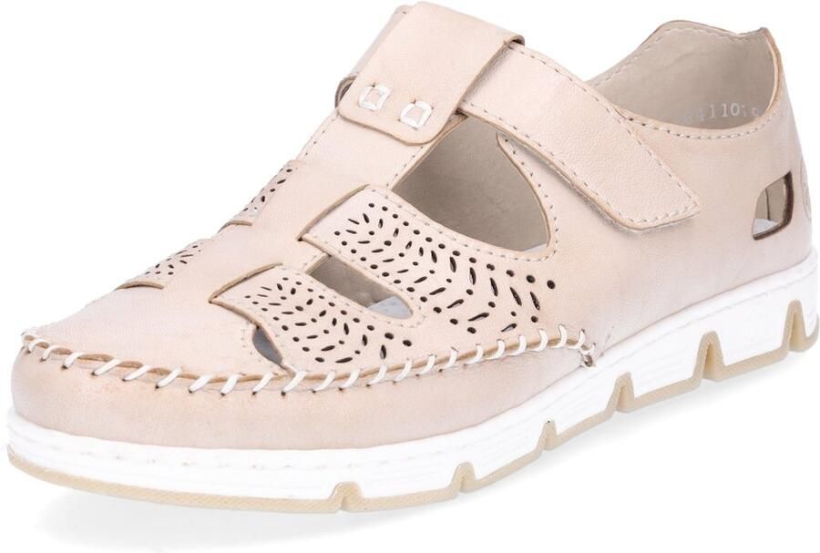 Rieker dames slip-on schoenen beige