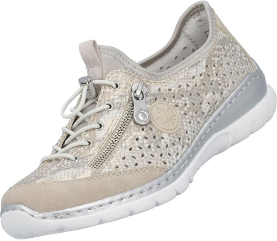 Rieker dames slip-on schoenen beige