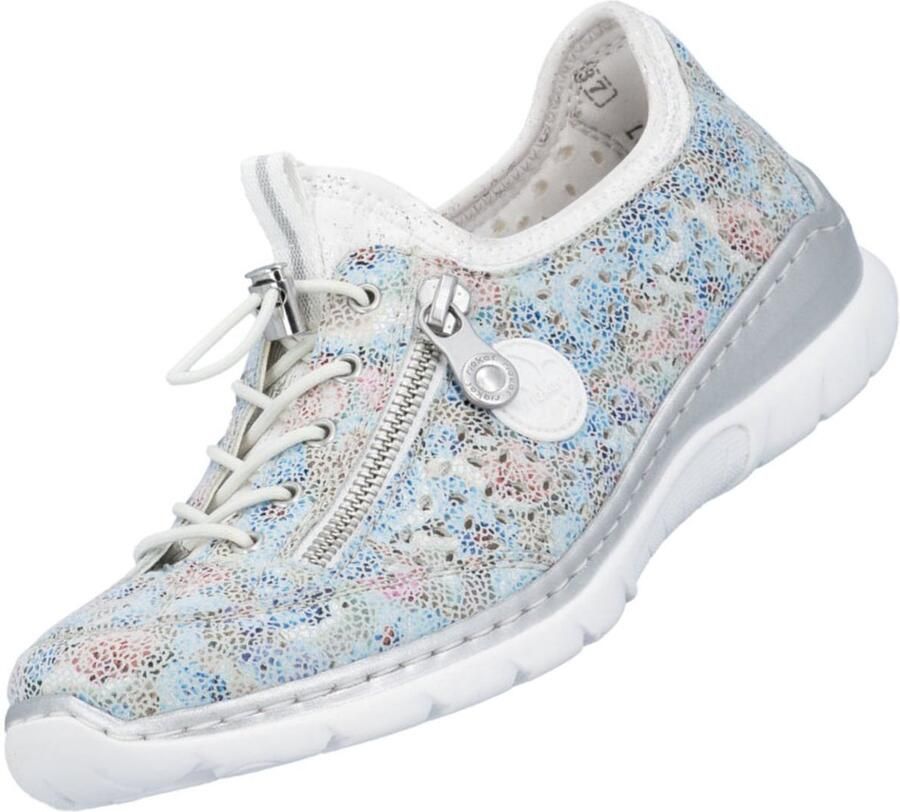 Rieker dames slip-on schoenen wit gekleurd
