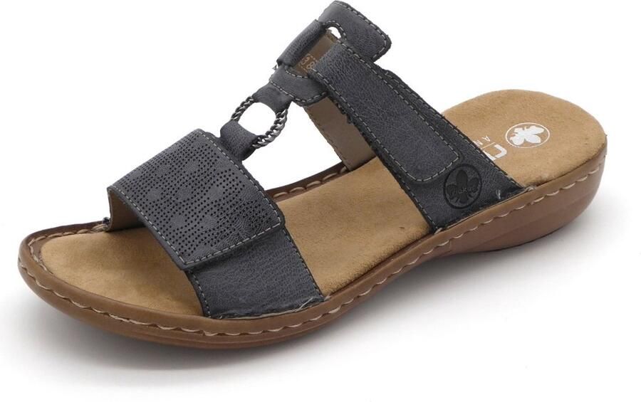 Rieker Dames slippers Open Teen licht blauw - Foto 2