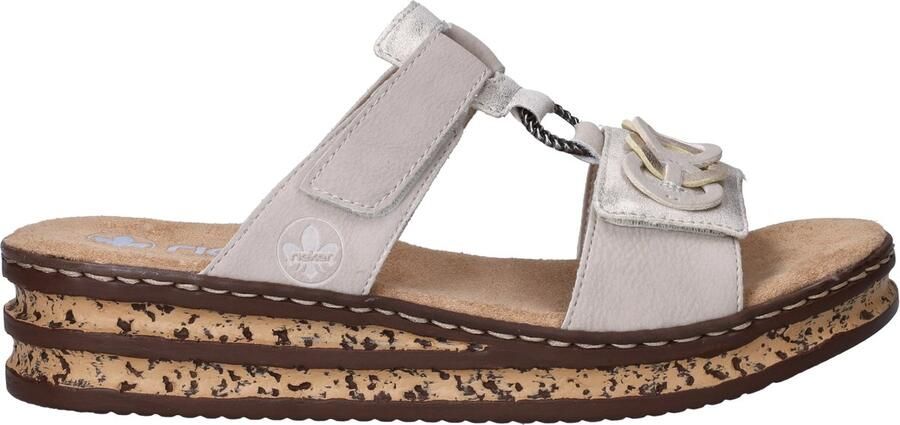 Rieker Slipper 62936 60 Beige Zacht Voetbed - Foto 7