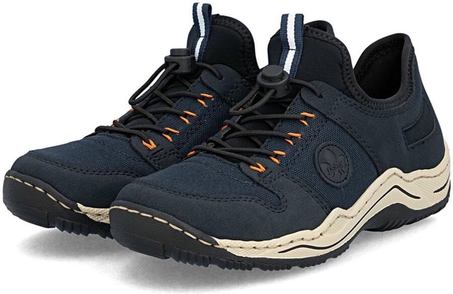 Rieker Dames Slipper Slip-On Casual Comfortabel Memory-Foam L0593-14 Blauw