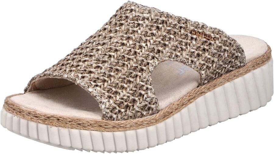 Rieker dames slippers crème