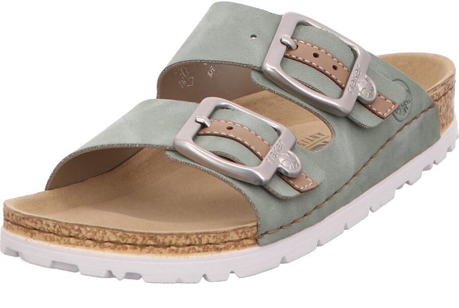 OTTO RIEKER Sport Slippers Vegan Zomerschoen pantoffel sleehak in de machine wasbaar
