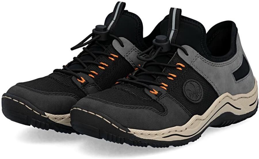 Rieker Dames Slippers L0593-00 Black