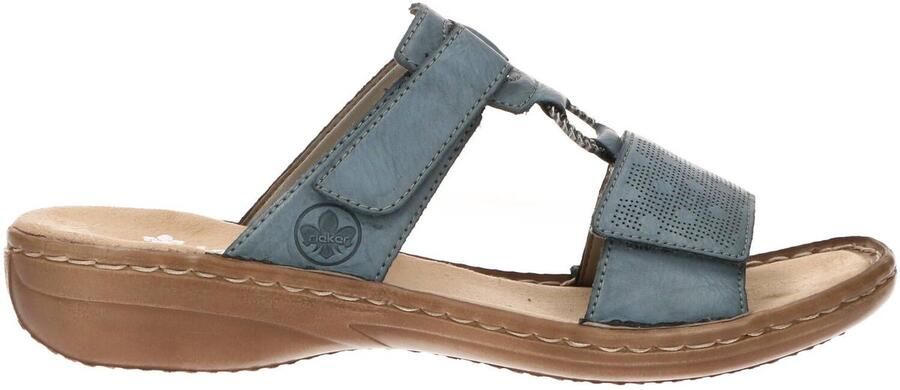 Rieker Dames slippers Open Teen licht blauw - Foto 3