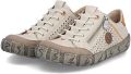 Rieker Dames Slippers Slip-On Casual Comfortabel Memory-Foam L0355-61 Beige - Beige