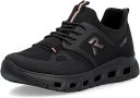 Rieker Dames Slippers Sneaker Vegan MemoSoft Elastisch M6078-00 Black