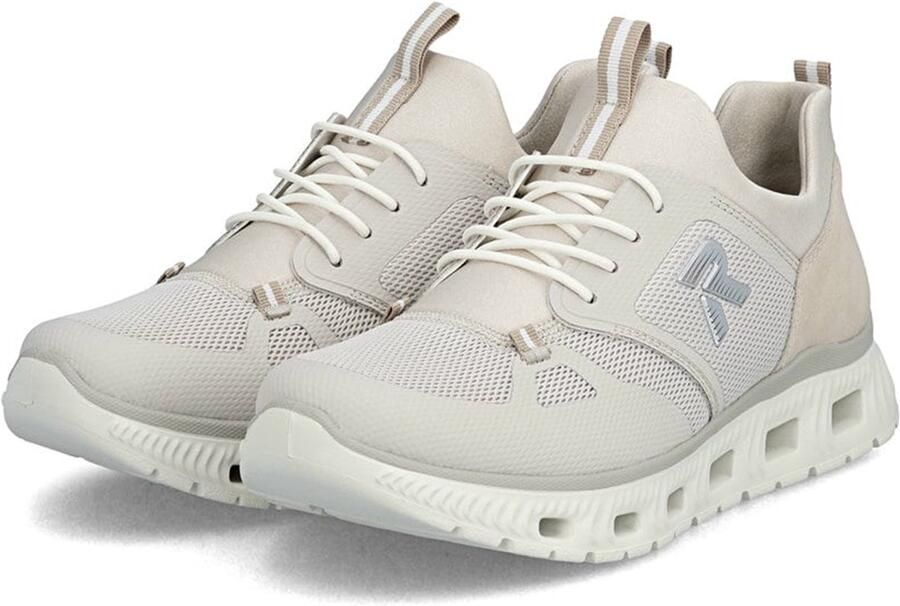 Rieker Dames Slippers Sneaker Vegan MemoSoft Elastisch M6078-60 Beige - Foto 2