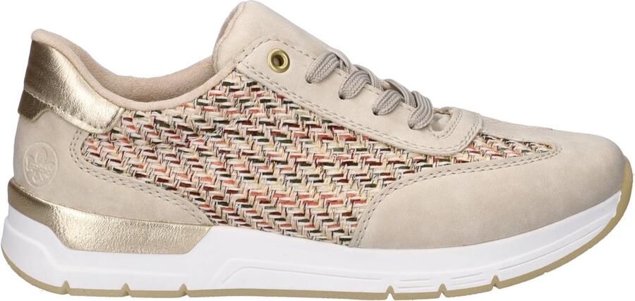 Rieker Nabukino lage sneakers met veters