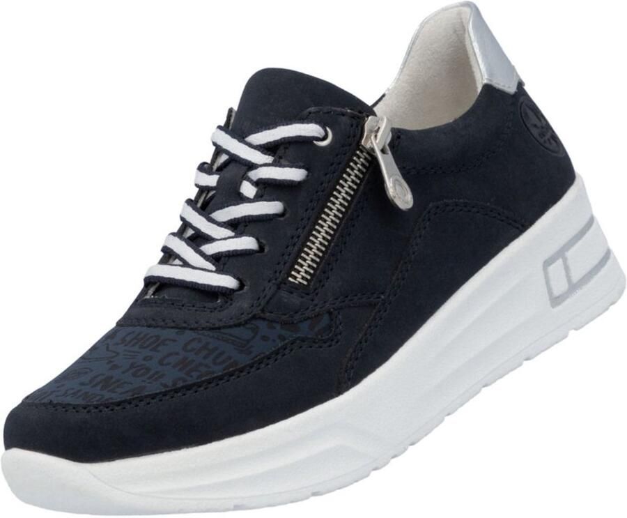 Rieker Plateausneakers veterschoenen lage schoen vrijetijdsschoen met zachte inlegzool