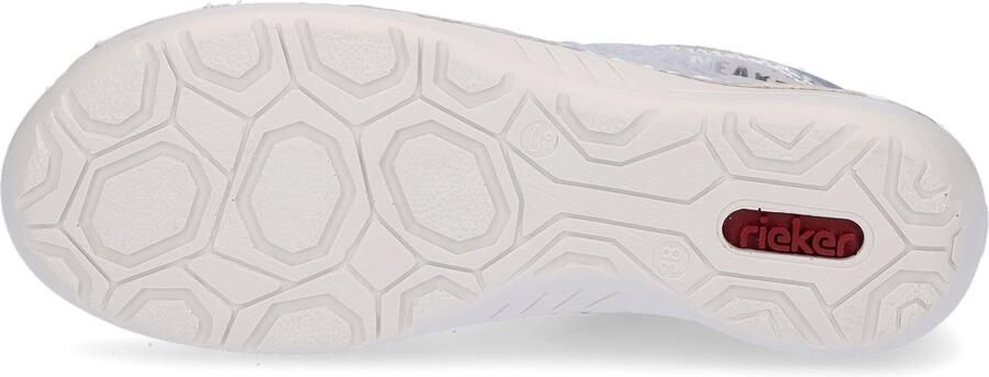 Rieker dames sneaker grijs zilver graffiti