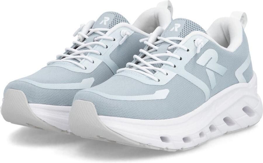 Rieker Dames Sneaker Low W3504-13 Blauw Schoenen