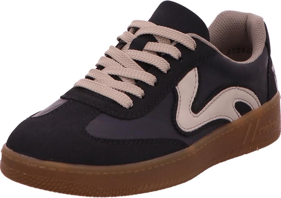 RRieker R-Rieker Plateausneakers vrijetijdsschoen lage schoen veterschoen in vegan uitvoering