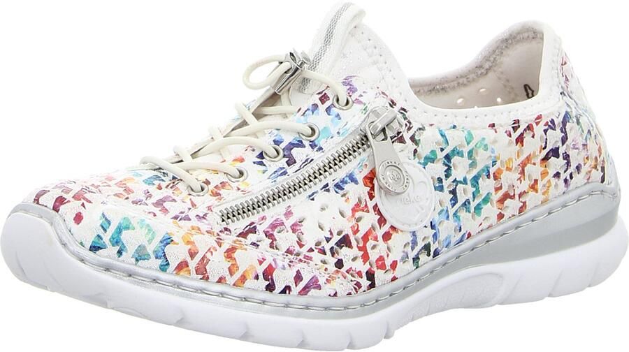 Rieker Slip-on sneakers instapschoen vrijetijdssneaker lage schoen met memosoft-inrichting